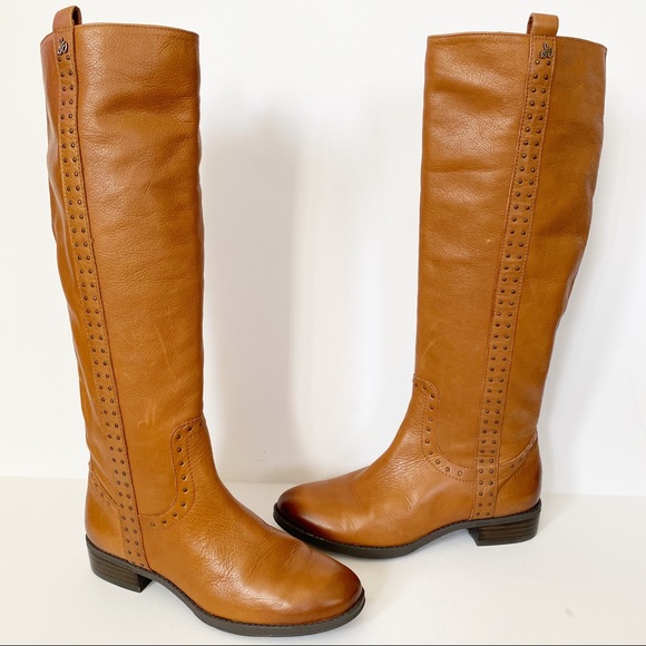 Sam Edelman Prina Riding Boot Athletic Fit Whiskey - Picture 9 of 10